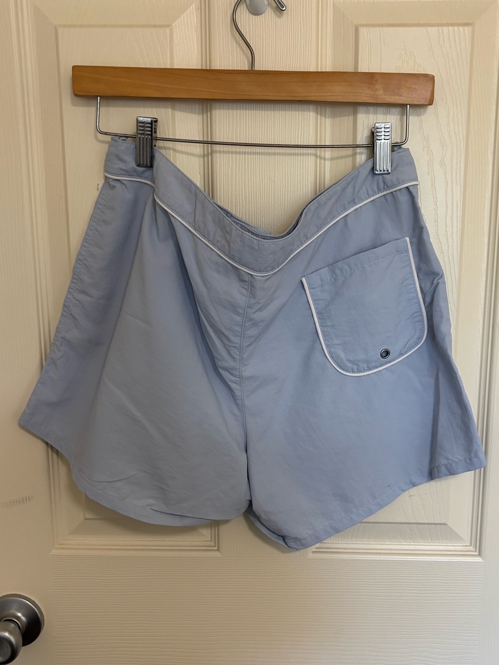 Patagonia Button Out Boardie Skort Size 10 Blue Print Detachable Shorts - Picture 12 of 14